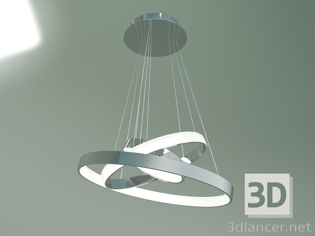 3D modeli Asma LED lamba Posh 90176-3 (krom) - önizleme
