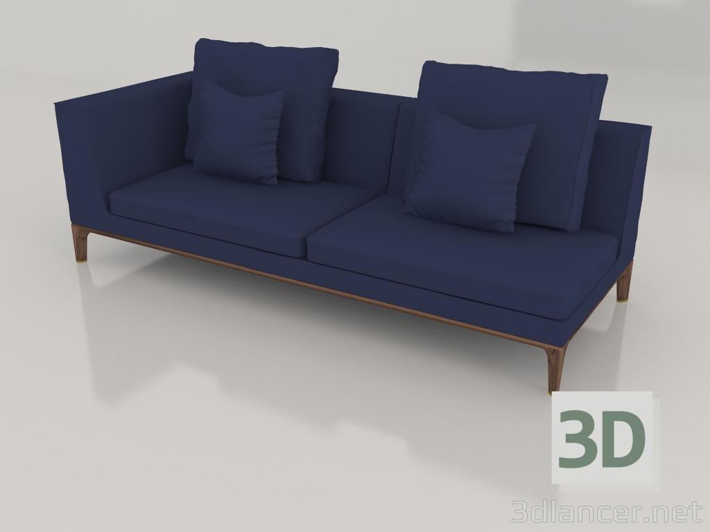 Modelo 3d Módulo de sofá DG 257 terminale LH - preview