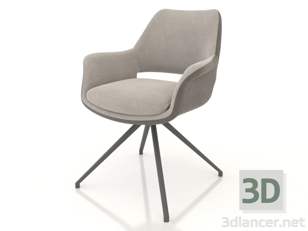 Modelo 3d Cadeira Ruth (marrom bege) - preview