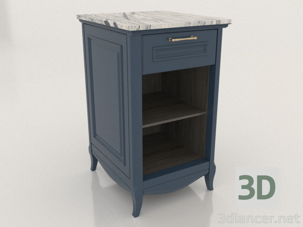 modèle 3D Armoire avec étagères ouvertes 3 (Ruta) - preview