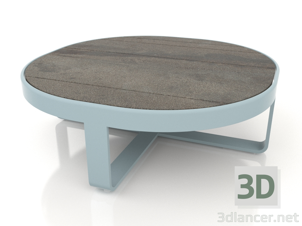 modello 3D Tavolino rotondo Ø90 (DEKTON Radium, Grigio blu) - anteprima