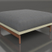 modello 3D Modulo divano, pouf (Oro) - anteprima