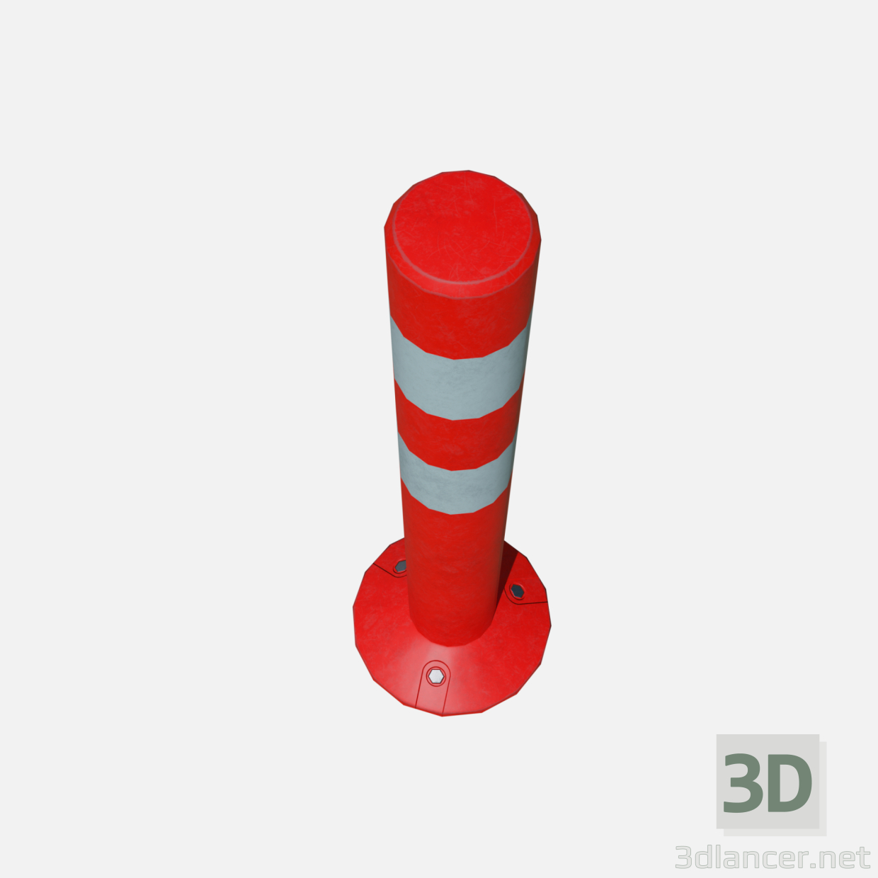 modèle 3D de Poteau de route 60 cm acheter - rendu