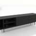 3D Modell TV-Schrank 3 1800 mm (schwarz RAL 9005) - Vorschau