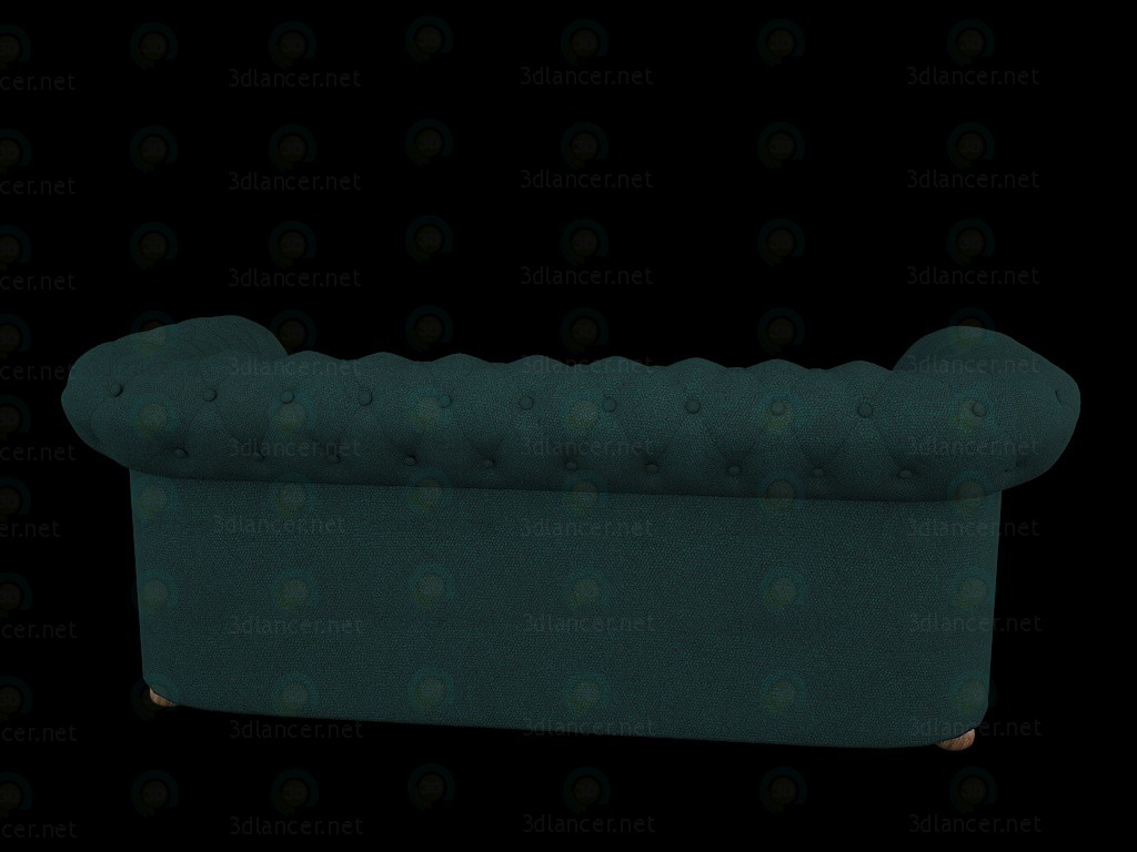 3d Chesterfield sofa snake skin model buy - render 3d Chesterfield sofa snake skin model buy - render