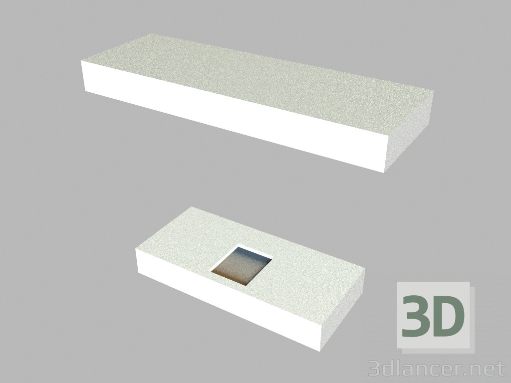 3d model Wall-mounted luminaire 7760 - preview