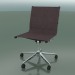 3d model 5-wheel swivel chair with fabric upholstery (1210) - preview