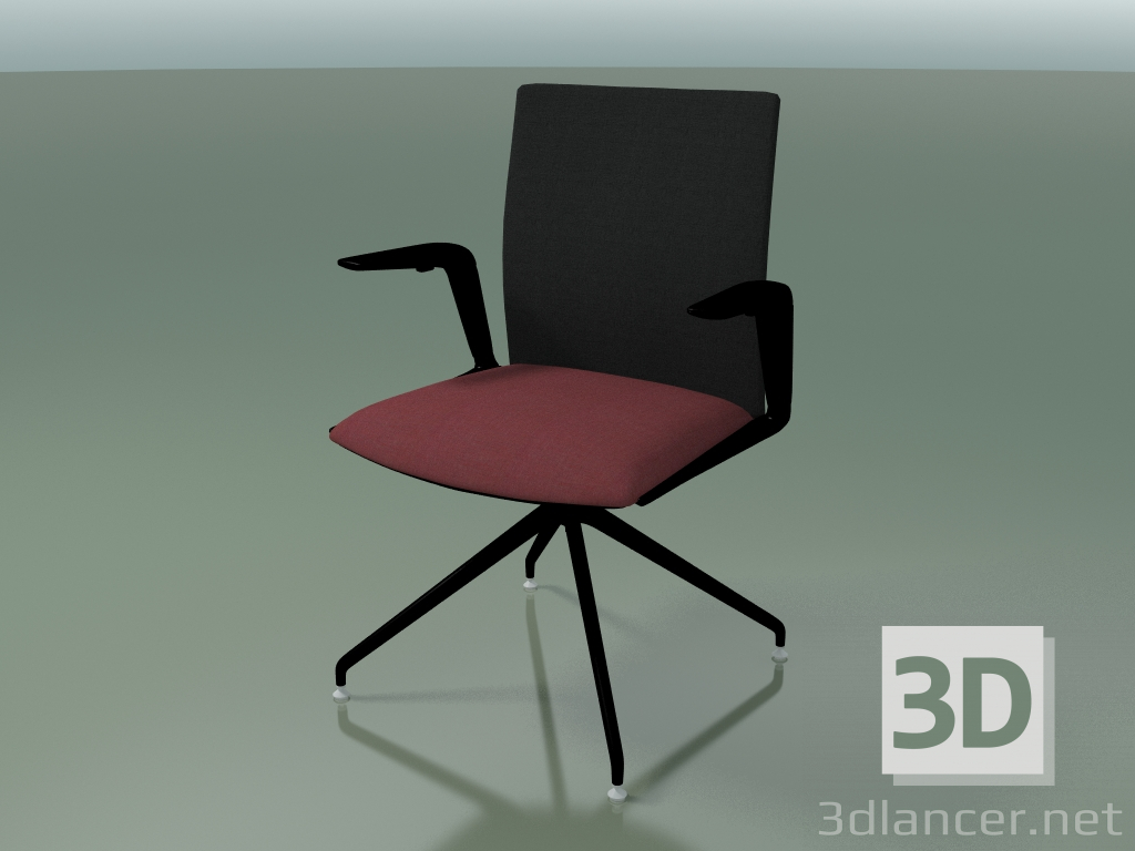 3 डी मॉडल कुर्सी 4800 (एक फ्लाईओवर पर, घूर्णन, असबाब के साथ - कपड़े और जाली, V39) - पूर्वावलोकन