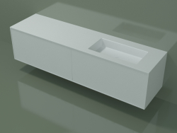 Washbasin with drawers (06UCA34D1, Glacier White C01, L 192, P 50, H 48 cm)