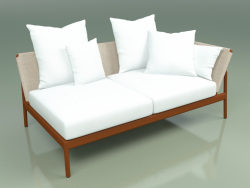 Módulo de sofá esquerdo 005 (Metal Rust, Batyline Sand)