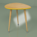 modèle 3D Table d'appoint Drop (jaune moutarde, placage clair) - preview