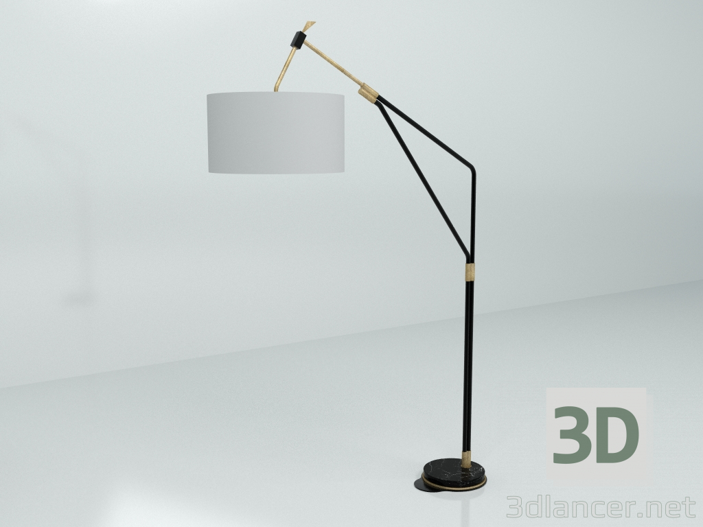 3D Modell Stehlampe ST001 - Vorschau