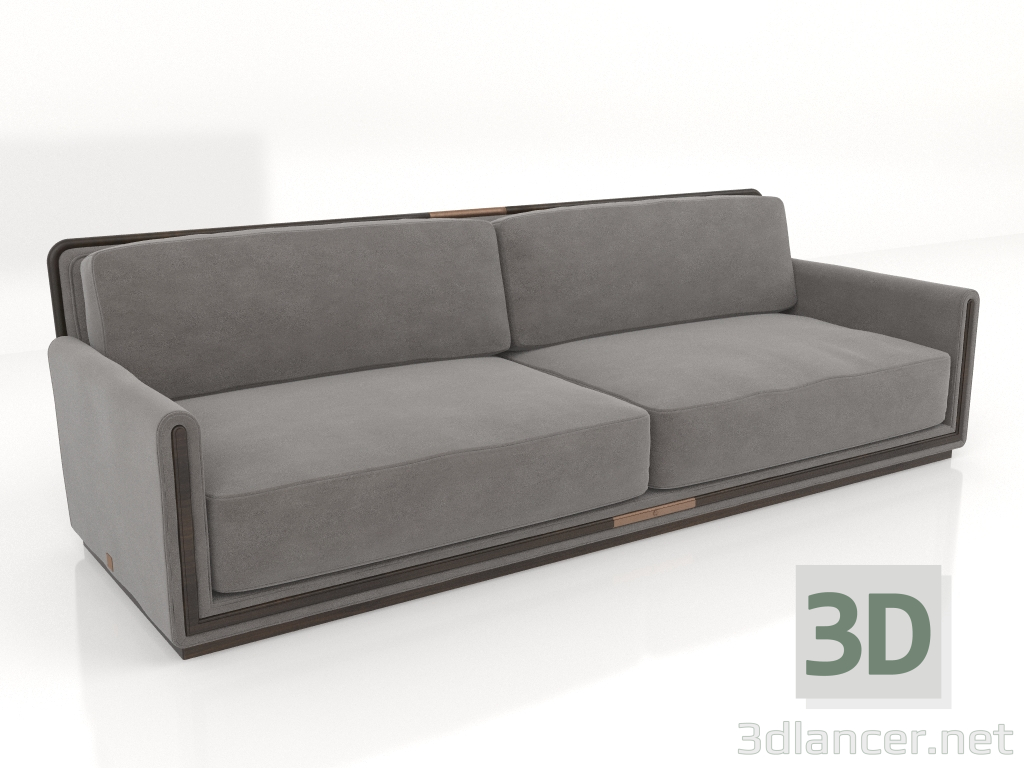 3d model 3-seater sofa (S570) - preview