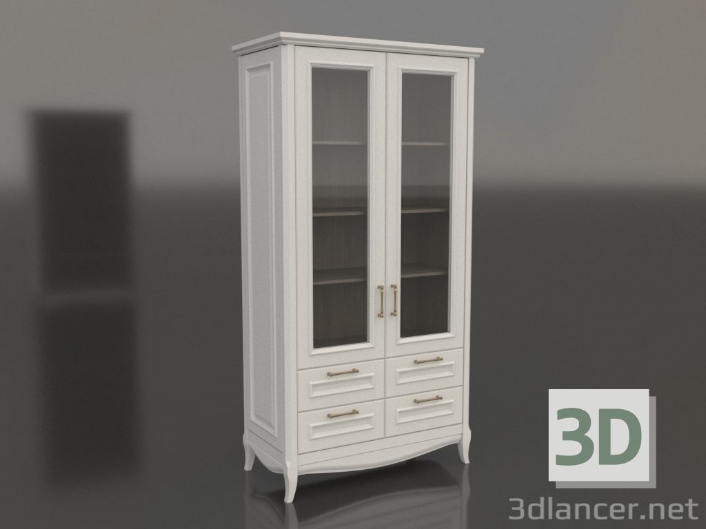 3d model Two-door display cabinet 1 (Estella) - preview