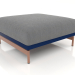 3d model Sofa module, pouf (Night blue) - preview