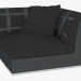 modello 3D L'elemento angolare centrale del divano è Golden (110h110) - anteprima
