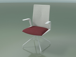 Stuhl 4818 (auf einer Überführung, rotierend, mit Polsterung - Stoff und Netz, V12)