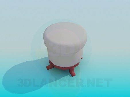 3d model Ottoman - preview 3d model Ottoman - preview