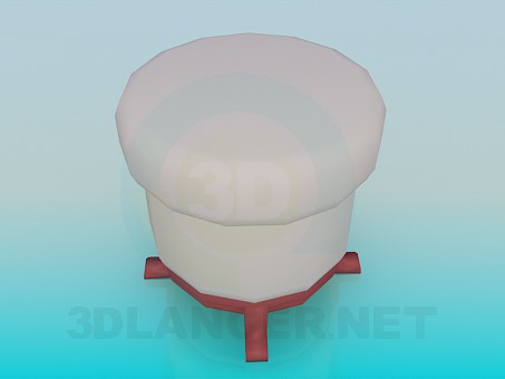 3d model Ottoman - preview 3d model Ottoman - preview