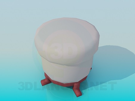 3d model Ottoman - preview 3d model Ottoman - preview
