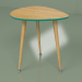 modèle 3D Table d'appoint Drop (turquoise, placage clair) - preview