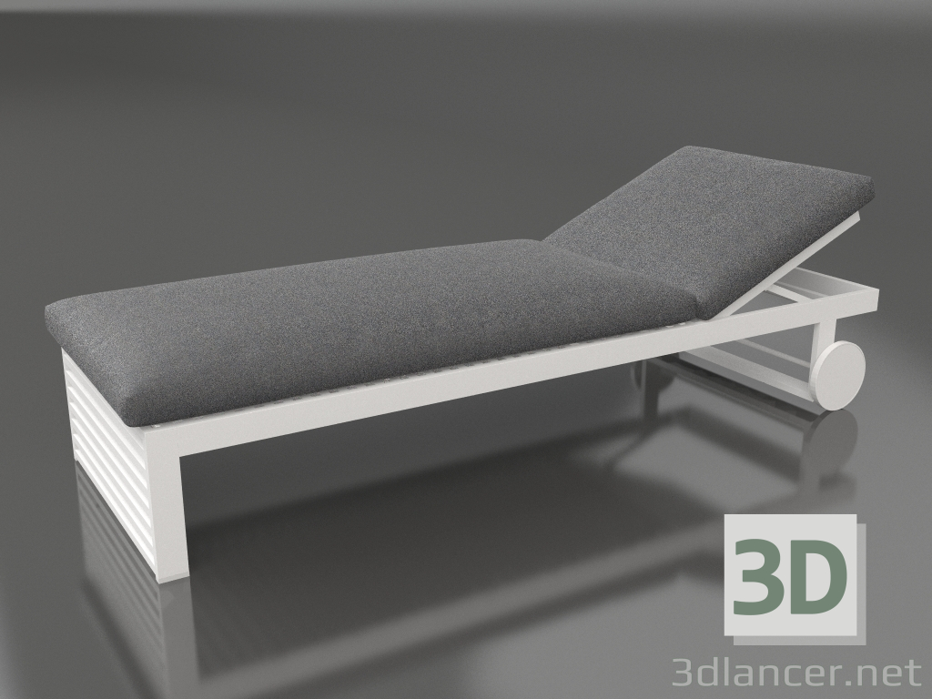 3d model Deckchair (White) - preview