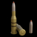 3d Set of 7.62x54 caliber cartridges model buy - render