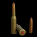 3d Set of 7.62x54 caliber cartridges model buy - render