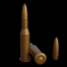 3d Set of 7.62x54 caliber cartridges model buy - render