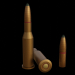 3d Set of 7.62x54 caliber cartridges model buy - render