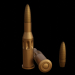 3d Set of 7.62x54 caliber cartridges model buy - render