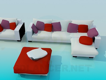 3D Modell Sofa - Vorschau