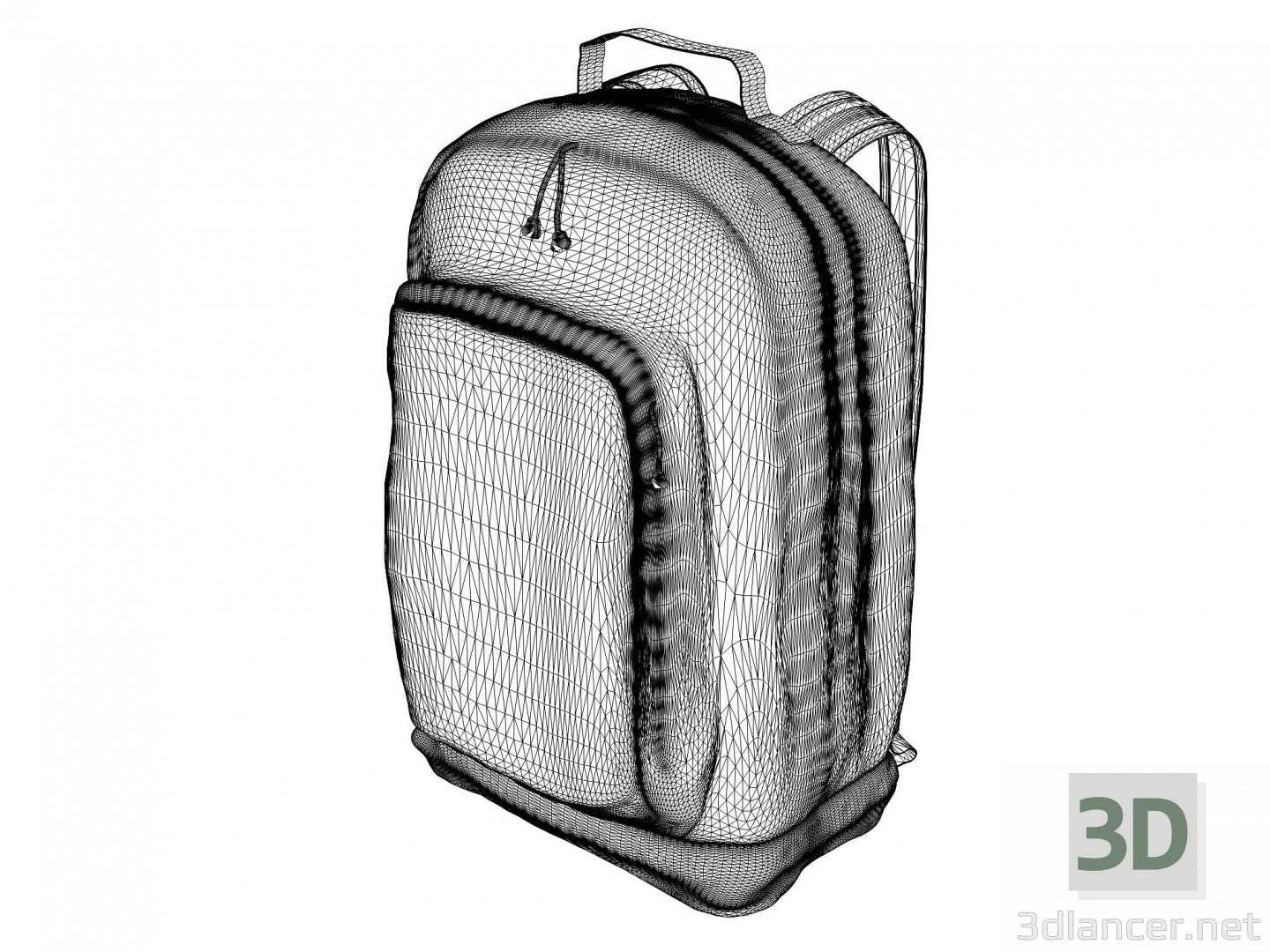 3d Backpack model buy - render