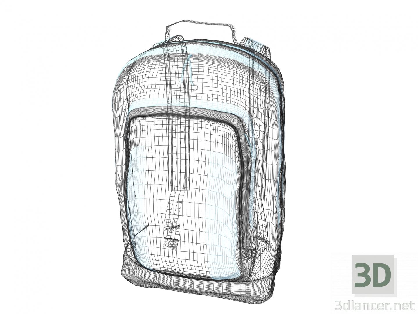 Mochila 3D modelo Compro - render