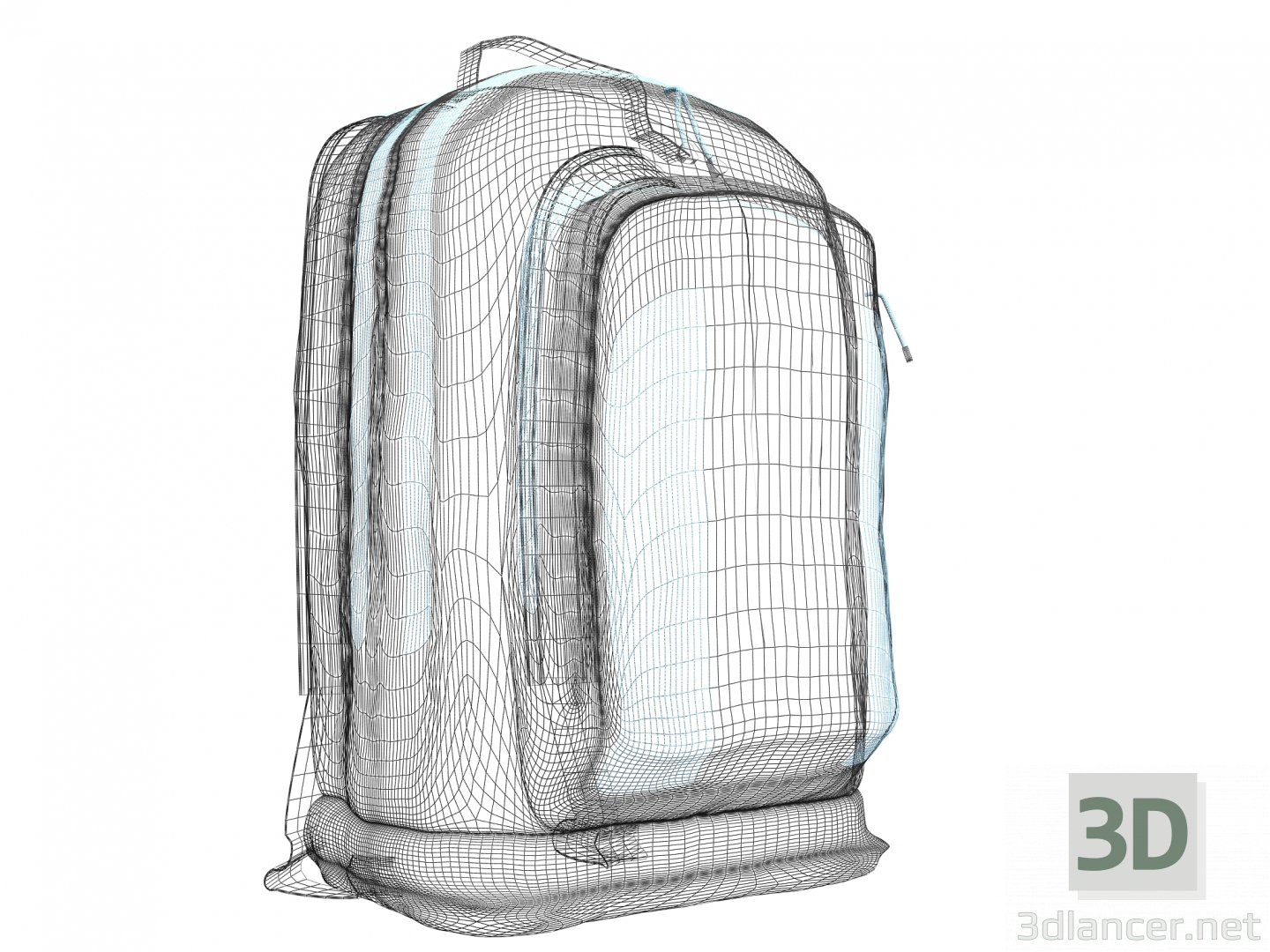 Mochila 3D modelo Compro - render