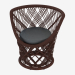 modèle 3D Chaise en cuir rembourré Pavo 35076 - preview