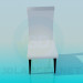 3d model Chair white - preview