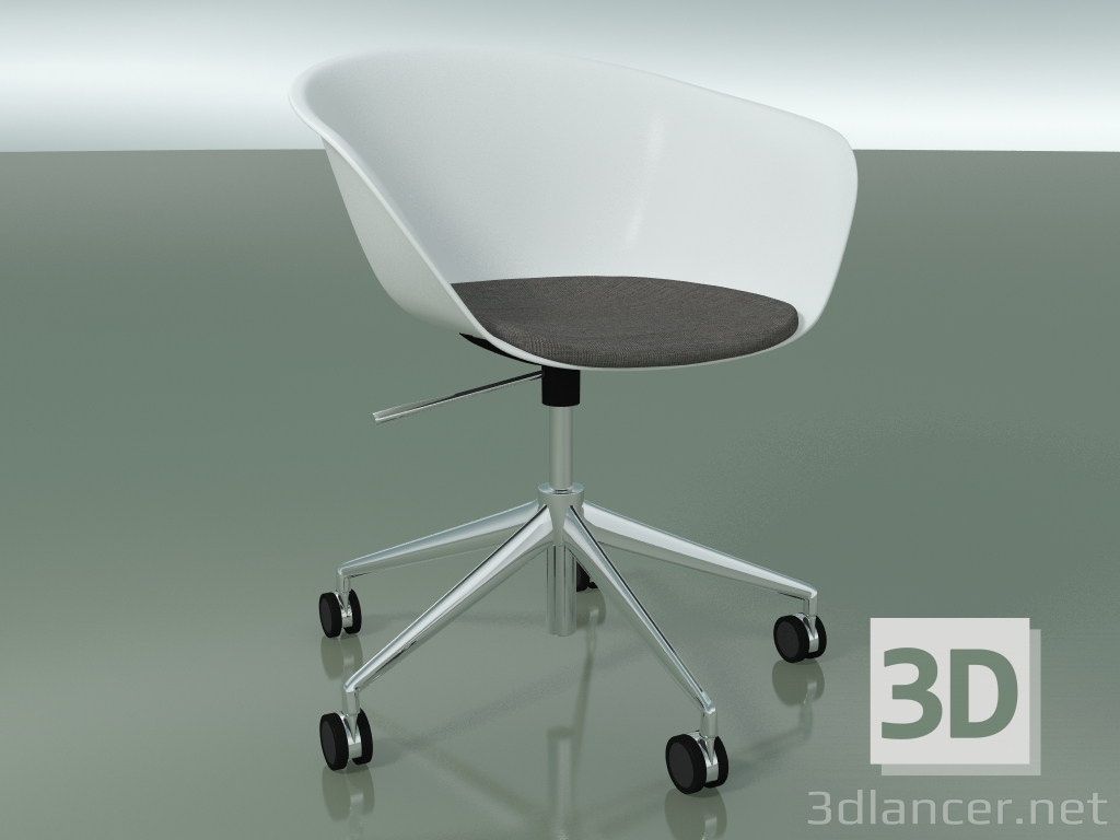 modello 3D Sedia 4229 (5 ruote, girevole, con cuscino sedile, PP0001) - anteprima