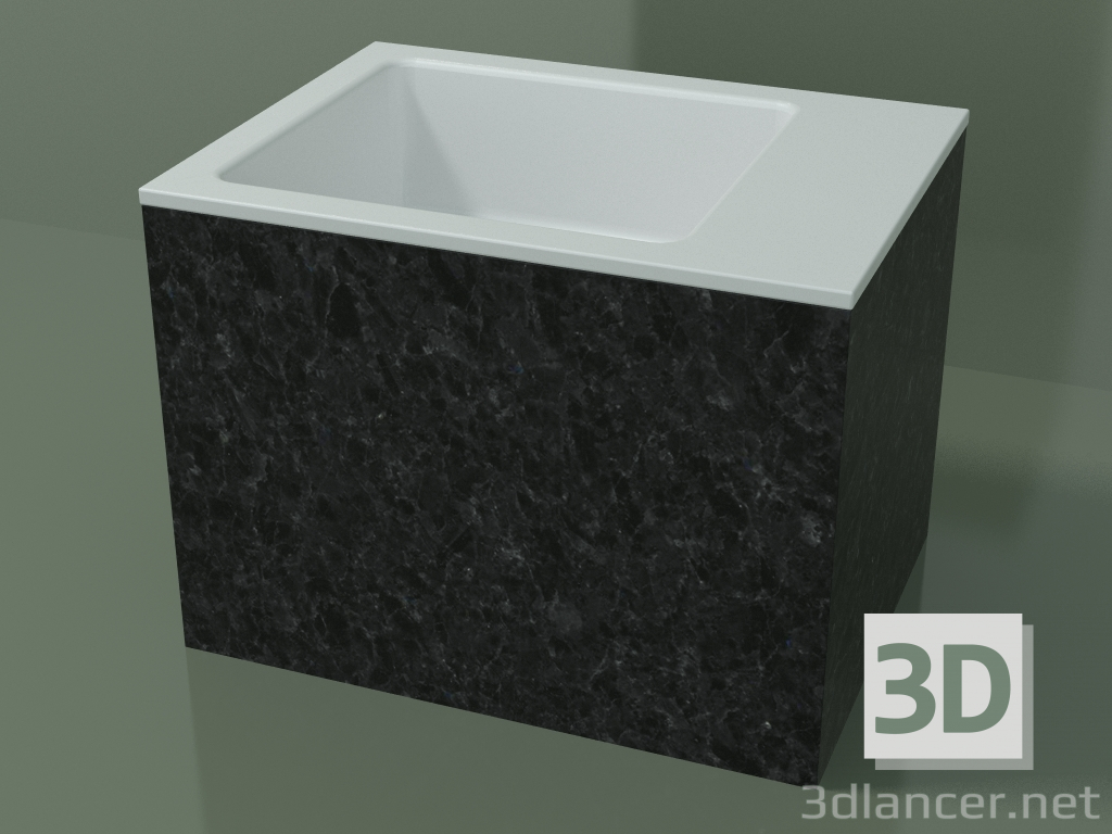 modèle 3D Vasque à poser (01R122102, Nero Assoluto M03, L 48, P 36, H 36 cm) - preview
