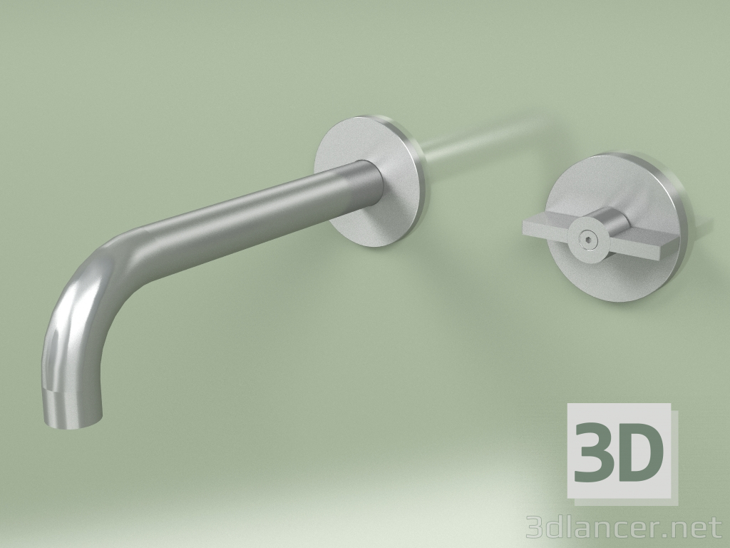 3d model Wall-mounted hydro-progressive mixer with spout (19 10, AS) - preview