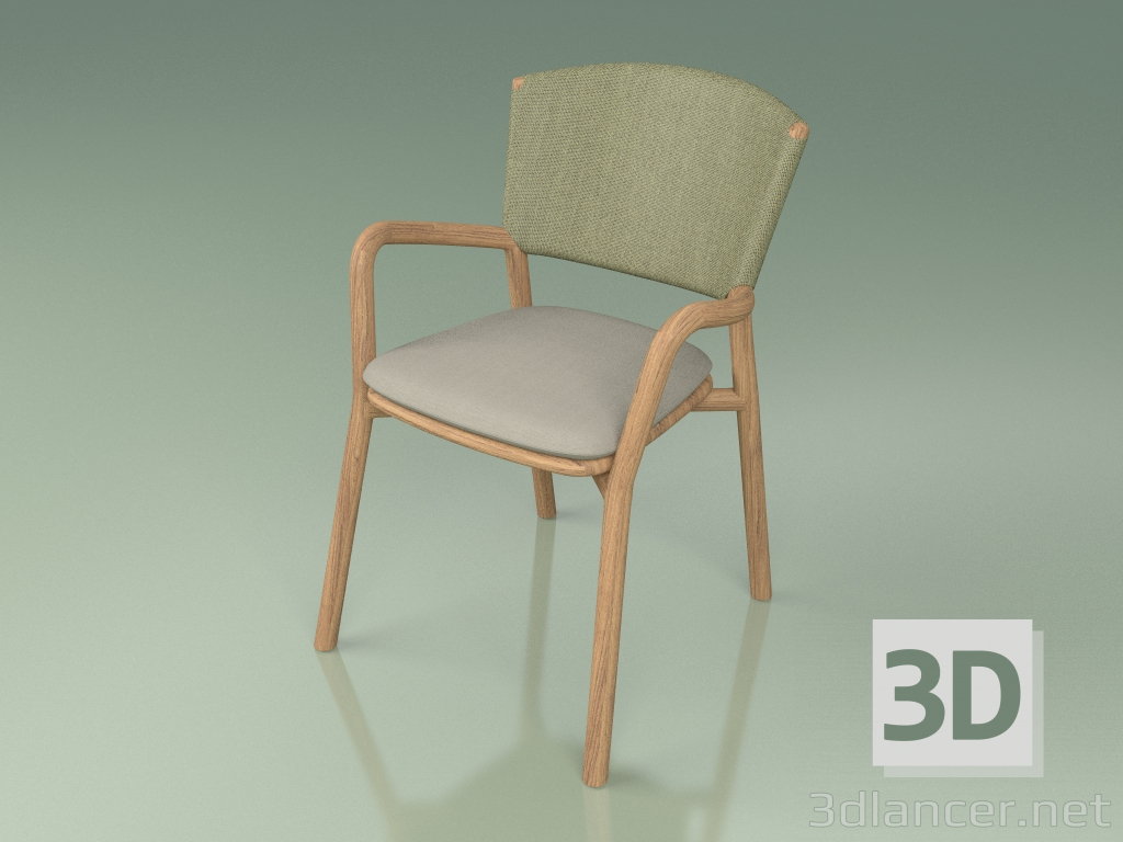 Modelo 3d Cadeira 061 (verde-oliva, teca) - preview