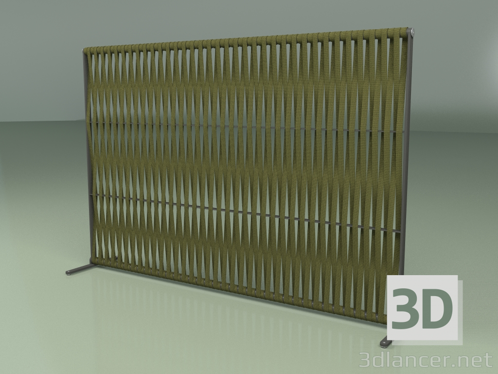 3D Modell Wandschirm 002 (Gürtel 25mm Oliv) - Vorschau