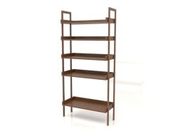 Rack ST 03 (sin pedestal) (900x400x1900, madera marrón claro)