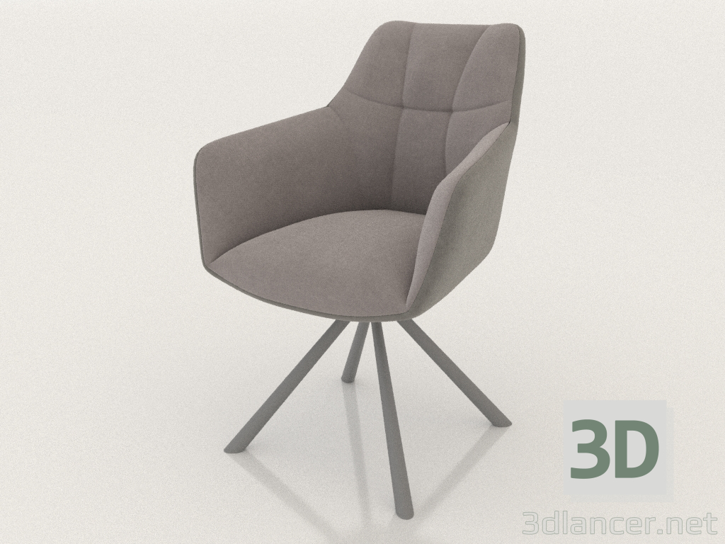 Modelo 3d Cadeira Connor (cinza) - preview