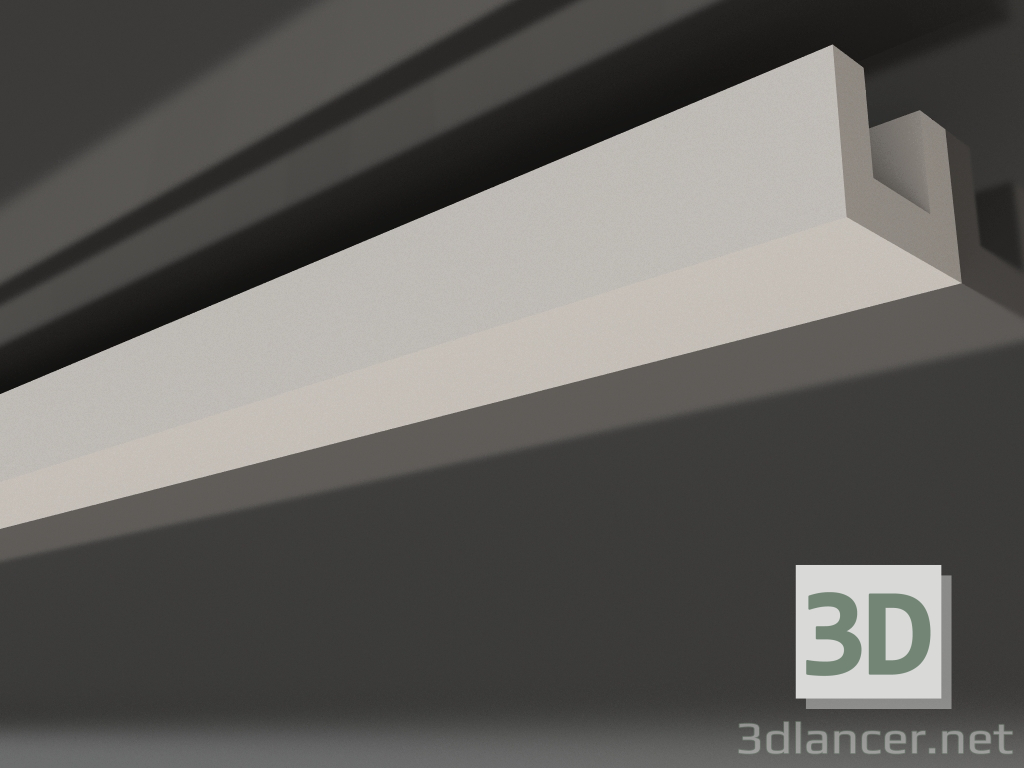 3d model Plaster ceiling cornice with lighting KGC 014 4 (30x40) - preview