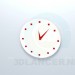 3d model wall clock Red - preview