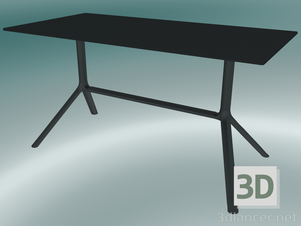 3D Modell Tisch MIURA (9586-01 (70x140cm), H 73cm, schwarz, schwarz) - Vorschau