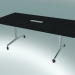 modèle 3D Grande table rectangulaire de style pied en T (2000x1000, 740mm) - preview