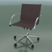 3D modeli 5 tekerlekli kolçaklı, kumaş döşemeli döner sandalye (1211) - önizleme