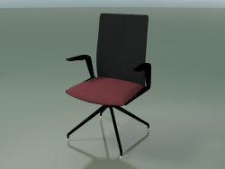 Stuhl 4818 (auf einer Überführung, rotierend, mit Polsterung - Stoff und Netz, V39)